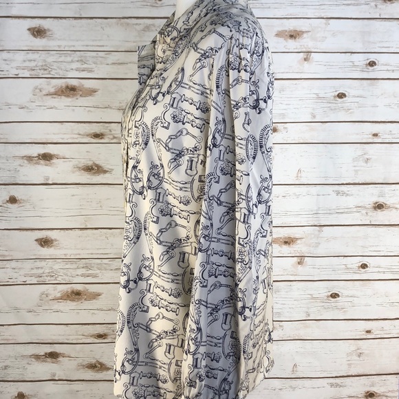 Tory Burch Angelique 100% Silk Blouse (W14456) - Picture 4 of 7